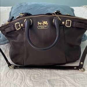 Luscious coach satchel bag in brown